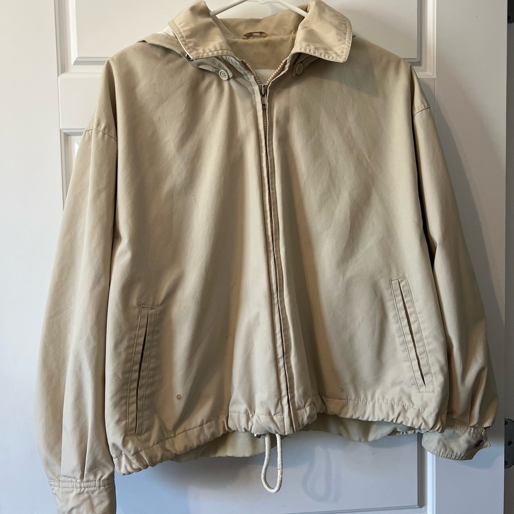 London Fog Beige Windbreaker Med/Pet